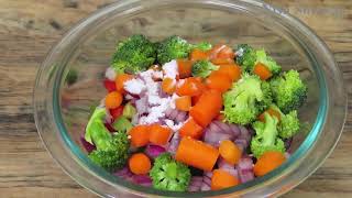 झटपट बनाएँ ये हेल्दी सलाद | Secret Dressing Enhanced Flavor Of Veggie Salad | Weight Loss Recipe