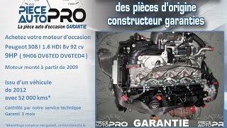 Moteur Peugeot 308 I 1.6 HDI 8v 92 cv 9HP 9H06