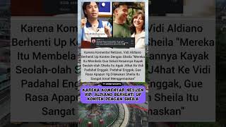 Karena komentar netizen,vidi aldiano berhenti up konten dengan sheila#vidialdiano