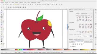 Trazando una bonita manzana kawaii en la compu