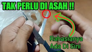 CARA MENAJAMKAN GUNTING TANPA DI ASAH BISA SETAJAM SILET