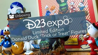 Unboxing: D23 Expo Limited Edition Donald Duck "Trick or Treat" Figures - Disney Merch