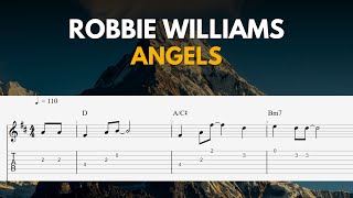 Angels - Robbie Williams | Easy Fingerstyle Guitar TAB