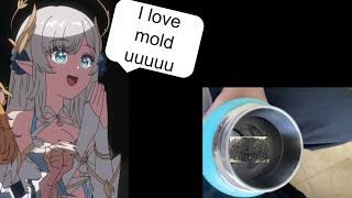 Hina drinks mold