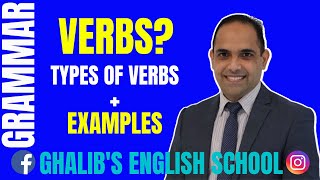 Major Types of Verbs in English: #learnenglish #englishgrammar #ghalibsenglishschool