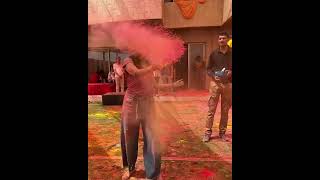 Manchu Lakshmi Holi celebrations | Lakshmi Manchu playing Holi | Holi 2024