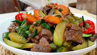 BIKIN SUAMI KETAGIHAN!  NGABISIN NASI SEBAKUL, RESEP OSENG DAGING KAMBING CAMPUR SAYURAN