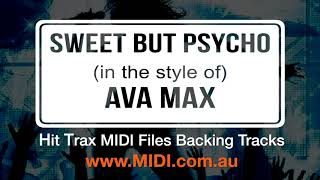 Sweet But Psycho (style of) Ava Max MIDI File backing track by HIT TRAX