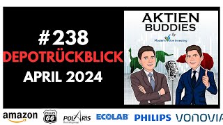 Depotrückblick April 2024 - Amazon - Ecolab - Phillips66 - Vonovia - Getir - Deutsche Bank - SBux