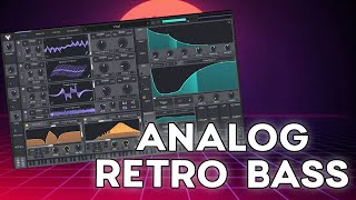 Analog Retro Synthwave Basslines for Vital Free Synth VST (Presets, Soundbank)