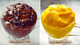 How To Make No Cream No Milk No Sugar Ice creams Made in 5 Minutes - Guilt Free Desserts