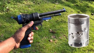 How to make slingshot (alcohol gun) / MAKE powerfull pistol DIY