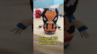 Origami Wolverine 3D #paperart #origami #origami3d #deadpool #deadpoolandwolverinemovie #wolverine