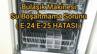 Bulaşık Makinesi Su Boşaltmıyor  BOSCH-VESTEL-PROFILO-ARÇELIK-SIEMENS-ALTUS