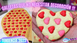 GALLETAS de Mantequilla🧈🤩😋❤️🧡💛💚💙💜TENDENCIAS 2022🤩3 Ingredientes| NO necesitan decoración