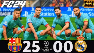 FC 24 - What Happens If Ronaldo Messi Neymar And Mbappe Play Together On FC Barcelona