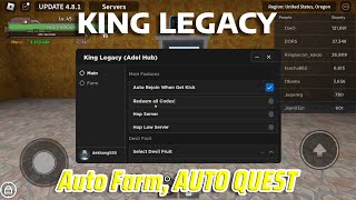 [Roblox] Roblox King Legacy Hack Script GUI - Auto Farm, AUTO QUEST PASTEBIN 2023