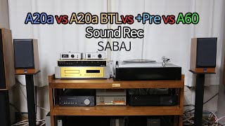 SABAJ A20a Sound 비교