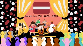 Latvia 🇱🇻 in the Junior Eurovision Song Contest (2003 - 2011)