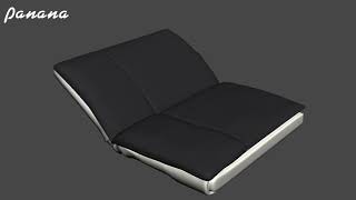 3 Seater Clic Clac Sofa Bed:Fabric 3 Seater Sofa,More option available