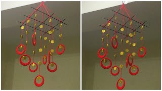 DIY: Wind chime with old bangles and wool | Best use of old glass bangles| Wind chime ideas