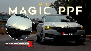 Installing UltrashieldX Gold Magic PPF on Skoda Superb | Ultimate Paint Protection Film