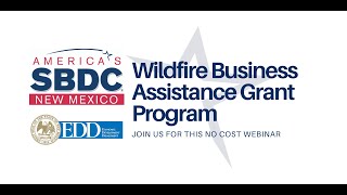 Wildfire Business Assistance Grant Program WEBINAR 2022 08 16