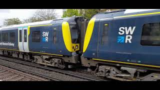 Multiple trains at Woking