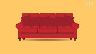 COMMENT DESSINER UN SOFA AVEC ADOBE ILLUSTRATOR CC | SOFA DESIGN