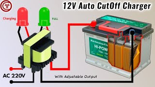 [NEW] Auto Cut off 12 volt Battery Charger Circuit