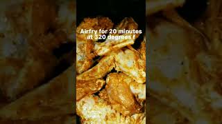 Airfried Chicken Wings || Happy New Month #fyp #shortsvideo