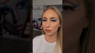 Oceanic Elegance: Mastering the Art of Blue Line Makeup {no filter video}