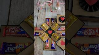 DIY chocolate explosion box #diy #explosionbox#chocolateexplosionbox#chocolate#shorts #artyhearty