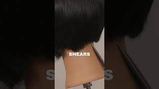 ✂️ how to point cut a straight line ✂️ #precisioncutting #haircutting