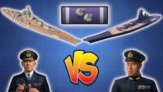 Bismarck Secondaries VS Yamato World of Warships | Wows Bismarck vs Wows Yamato