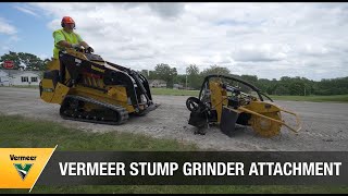 The Vermeer stump cutter attachment brings convenience to your operation