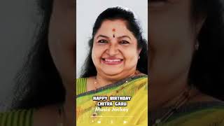 Happy Birthday 🎂 Singer K.S. Chitra Garu #playbacksinger #Musicjockey #telugusingers