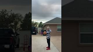 Making a free throw with dizzy goggles!!!