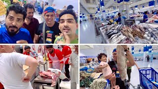 Dubai Biggest Fish Market | The Waterfront Market | Fish | Meat | Fruits|Vegetables| @abu007vlogs