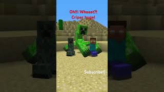 Minecraft Animation, a huge criper