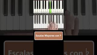 Escalas Mayores con Bemoles  #pianoparaprincipiantes #clasesdepiano #pianotutorial   #comotocarpiano