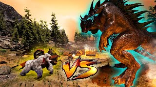 GODZILLA VS BROODMOTHER, MEGAPITHECUS & MANTICORE BOSS | Ark Battles | Thyrulous