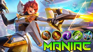 Beatrix Top Global Gameplay Best Build 2023 With 16 Kills & Maniac - Mobile Legends