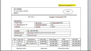 5  (Manual) transaksi penjualan barang dagangan secara kredit