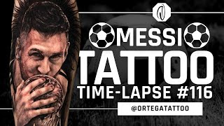 TATTOO TIME-LAPSE #116 | MESSI ⚽️⚽️⚽️