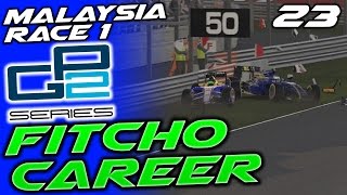 F1 2016 GP2 CAREER #23: Malaysia R1 | CHAMPIONSHIP RIVALS CRASH!!! | Fitcho Career S1