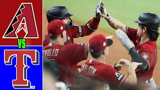 Diamondbacks VS. Rangers  GAME 4 World Series [TODAY] October 31, 2023 - MLB Highlights | MLB 2023