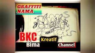 TUTORIAL Gambar Grafiti nama