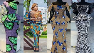 New Ankara Long Skirt & Blouse ||Latest Ankara Peplum Tops || Unique Ankara Styles For Women