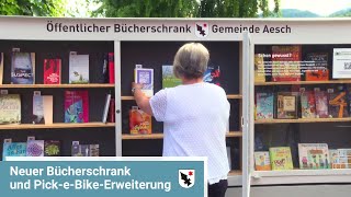 Erster Bücherschrank in Aesch und News von Pick-e-Bike - Birsstadt-TV Aesch